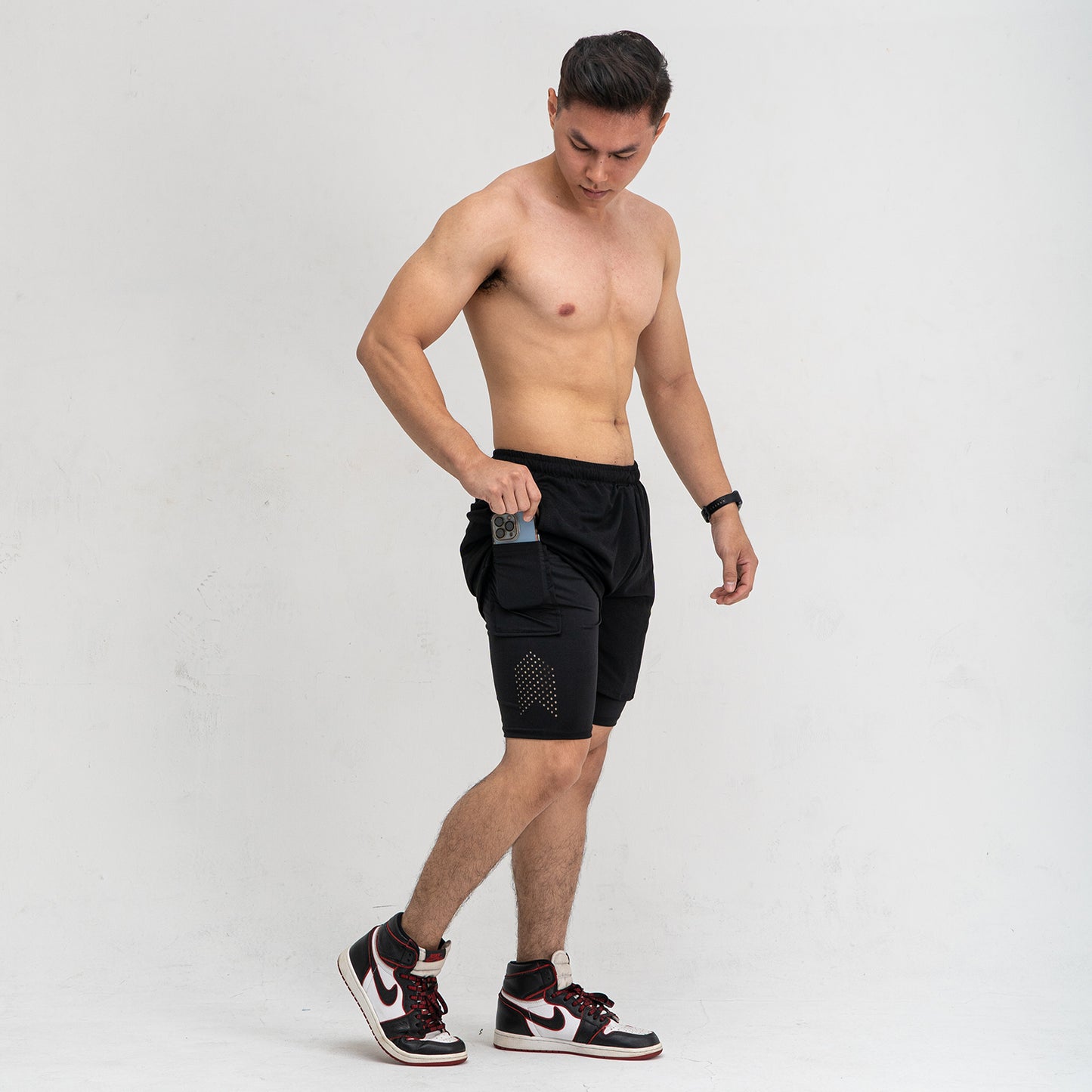 Running Shorts plus Legging Ventilate series FCS-044