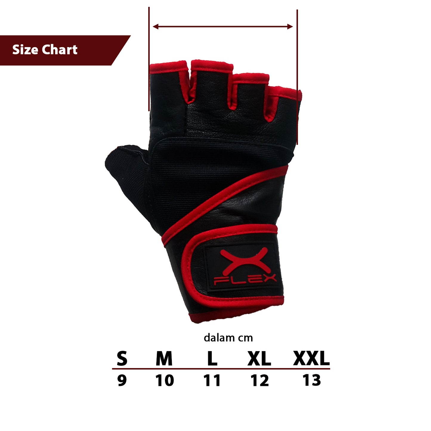 Sports Gloves Full Cover Half Fingers with Wrist Strap FAG-003