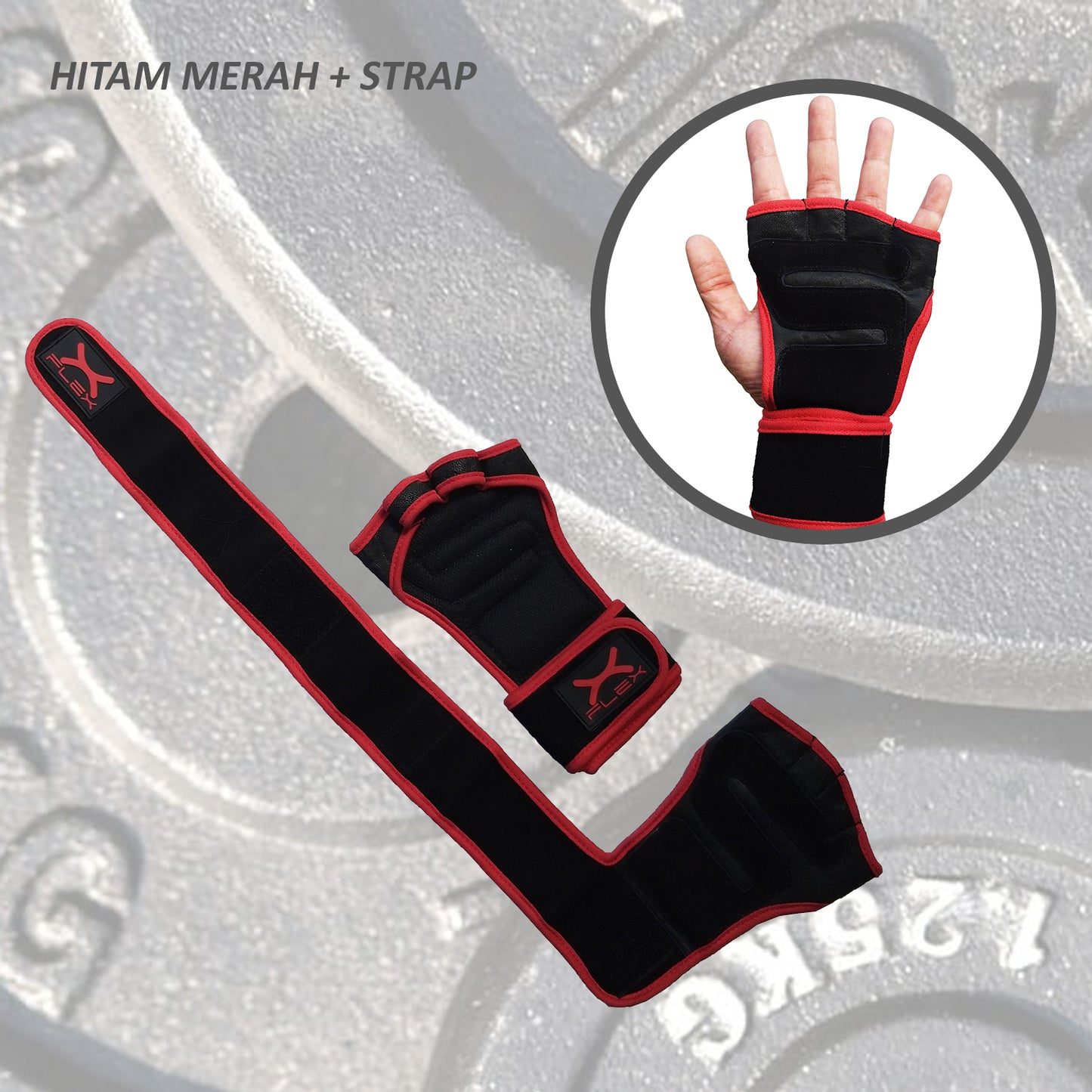 Sports Gloves Palm Cover Plus Wrist Strap FAG-005