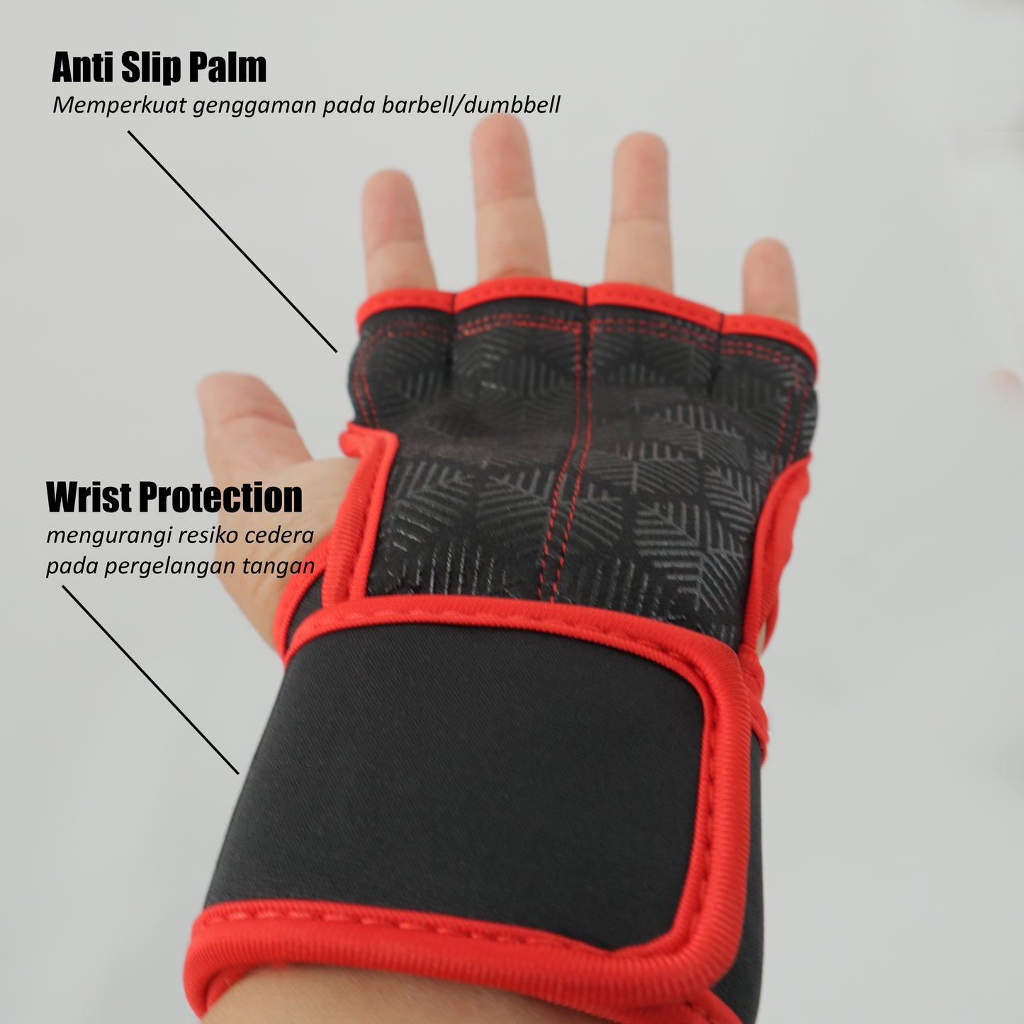 Gym Gloves with Wrist Strap FAG-008